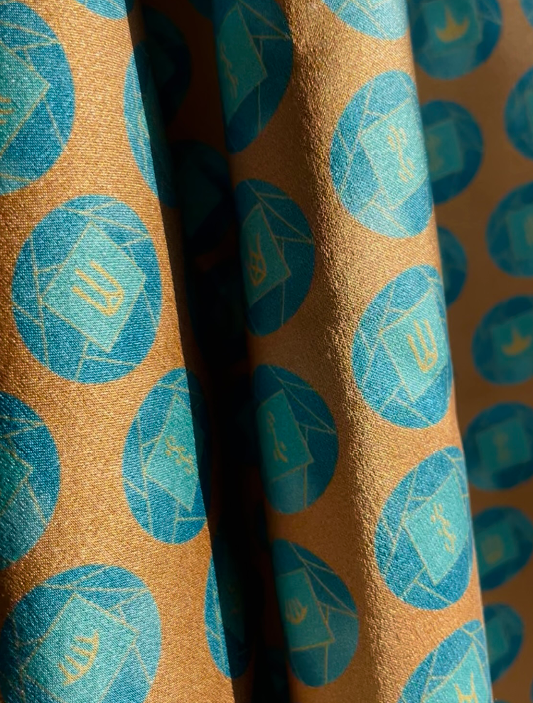 Inscription Silk Scarf